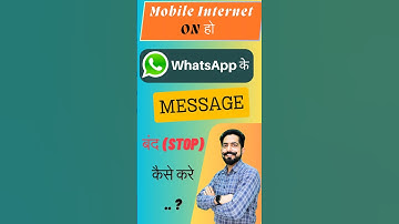 how to Stop Whatsapp Messages When Data is ON