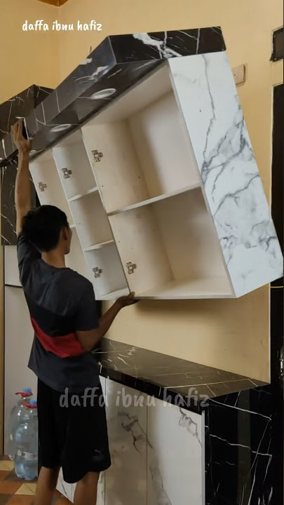 Membuat kitchenset sendiri untuk dapur sendiri || mari buat sendiri #kitchenset