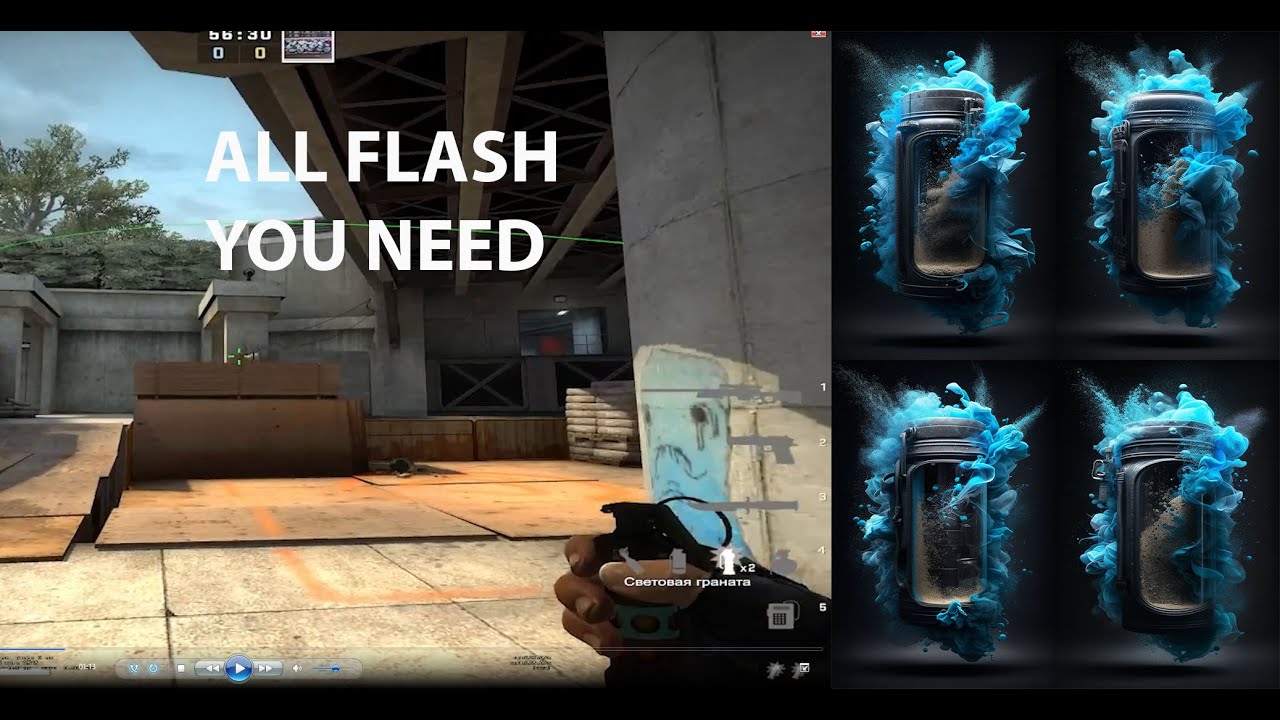 ALL FLASH YOU NEED OVERPASS | csgo 2023 - YouTube