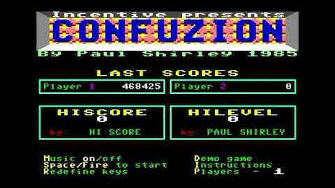 Confuzion C64 Title Theme Game Music HQ Chiptune