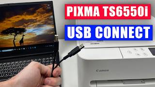 How to Setup Canon Pixma TS6550i Printer Using a USB Cable (Print + Scan)