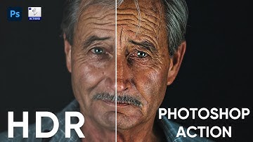 Photoshop Tutorial : HDR EFFECT PHOTOSHOP ACTION [ ONE CLICK ] - FREE !!