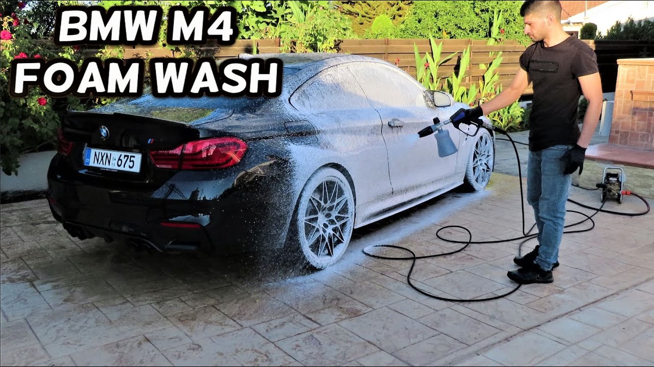 BMW M4 Competition Deep clean Exterior Foam wash Auto Detailing YouTube