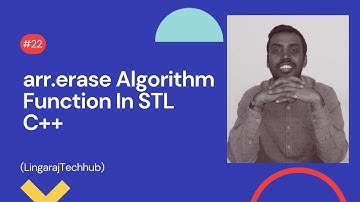 arr.erase Algorithm Function In STL C++ #22