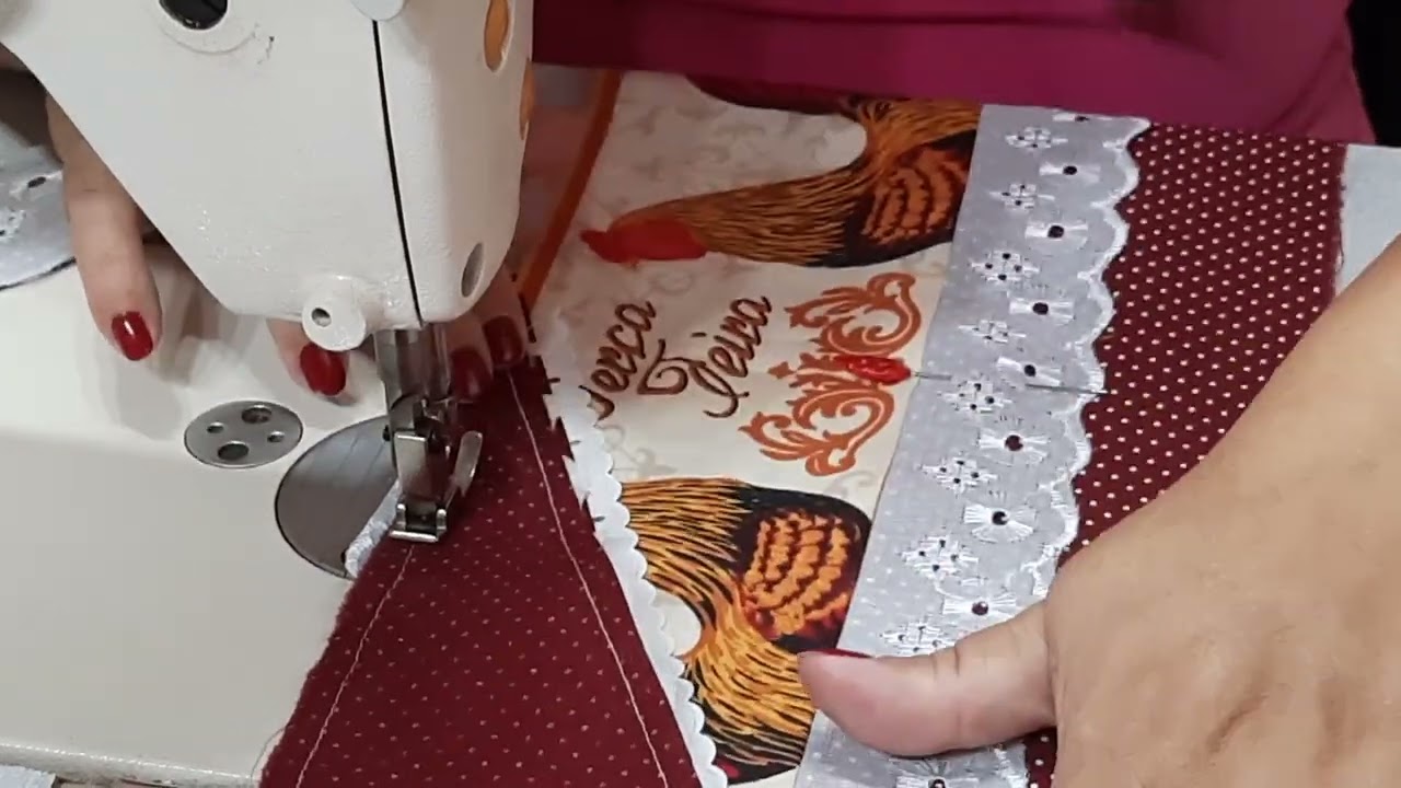 Pano de copa Artes da Mary, Semaninha hoje a terça-feira.