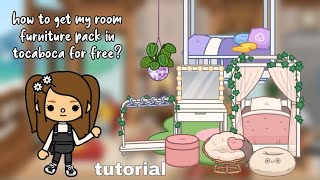 How to get my room furniture pack in tocaboca for free tutorial