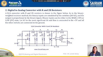 Lecture Video_18CS33_Module1_D to A Converter_Lorate shiny