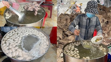 Phát hiện nồi bún mọc hầm toàn thịt xương giá bình dân 30k/tô, miễn phí trà đá - Vi Na TV