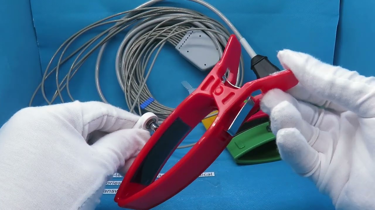 EKG 10036H+EKG 10012D+EKG 10013D Compatible Zoll ECG Cable – 10 Leads, AHA Color, Snap Plug