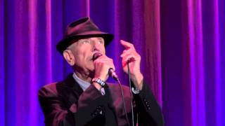 Leonard Cohen, Closing time, Amsterdam, 20-09-2013