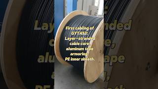 First cabling of GYTA53. #fiberopticcable #opticalcable #fiber #cablefactory #telecom #GYTA53