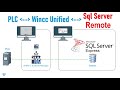 Wincc unified remote sql server access