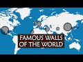 History of walls  summary on a map