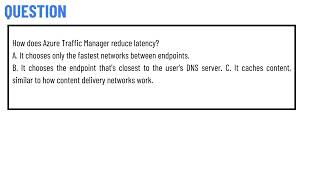 How does Azure Traffic Manager reduce latency