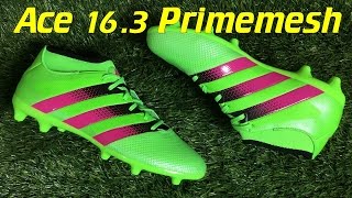 Adidas ACE 16.3 PrimeMesh Pink/Black - Review + Feet -
