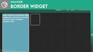 Unreal Engine 4 SnackSize - How to Use the Border Widget