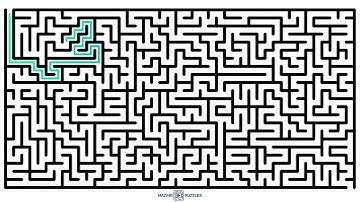 Maze Puzzle Challenge with Animated Solution | Difficulty Level 4 | Puzzle No. 2