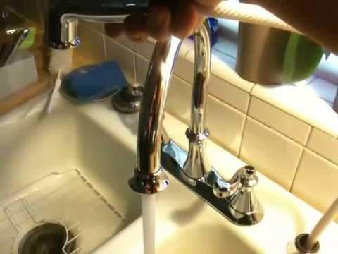 Delta Vessona 21925 Kitchen Faucet Installed Youtube