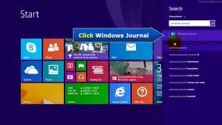 Windows 8.1 - Two ways to open Windows Journal