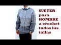 sueter de hombre a crochet parte #1