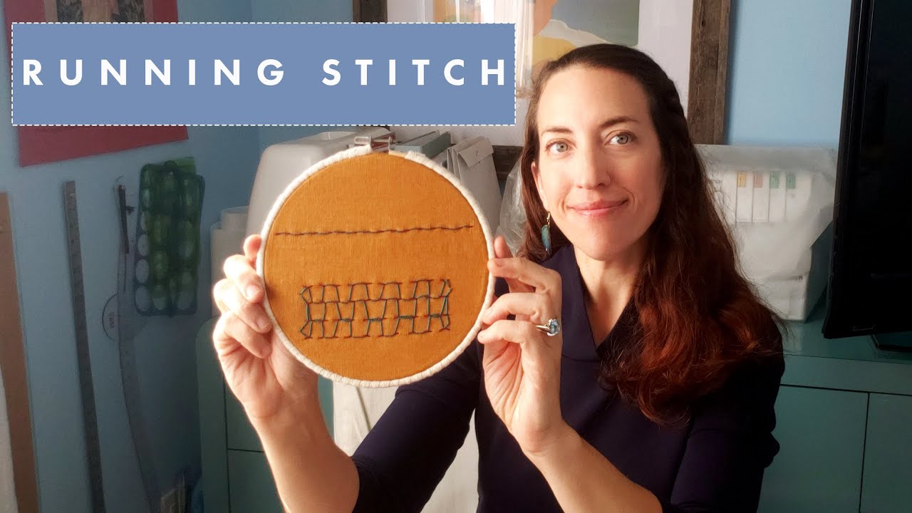 Running Stitch Embroidery Tutorial - YouTube