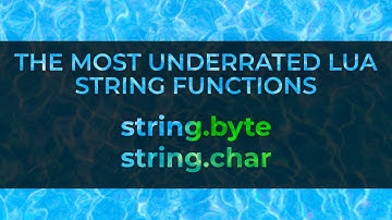 string.byte and string.char Lua scripting