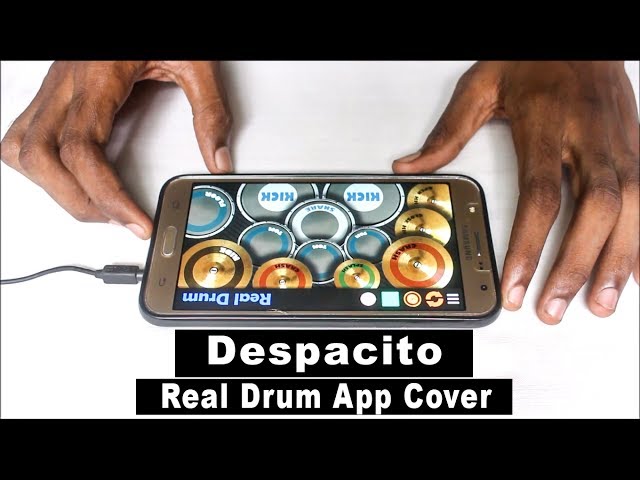 WATCH ON COMPUTER! Despacito - Luis Fonsi  ft. Justin Bieber (Real Drum app Cover) class=