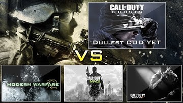 COD Ghosts vs MW2, MW3 and Black Ops 2 Graphics | Ghosts is The Dullest COD YET