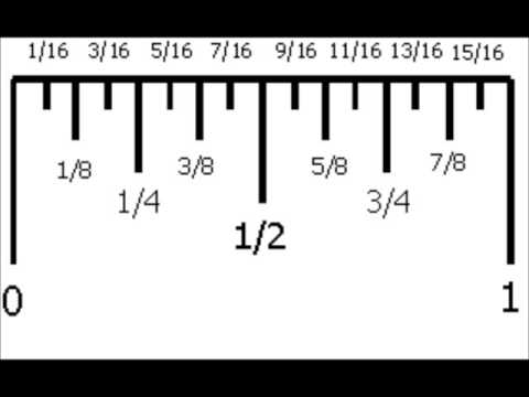 How to read a ruler - YouTube