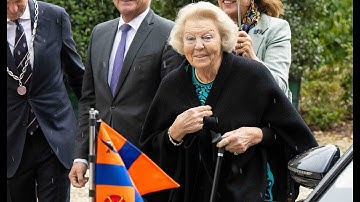Prinses Beatrix bij Het Oranjepad #royalfamily #beatrix