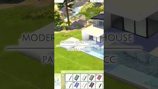 Modern Glass House – Part 2 | Pool Area & Waterfall | The Sims 4