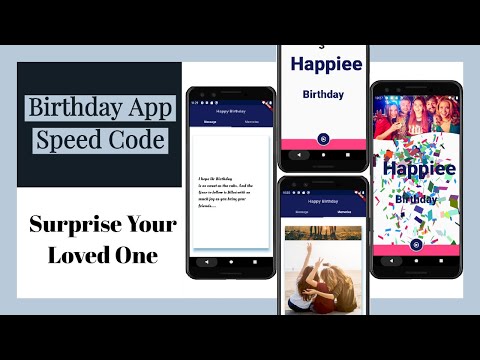 Surprise your Loved Ones with your Coding Skills || Happy Birthday App UI || Flutter Speed Code