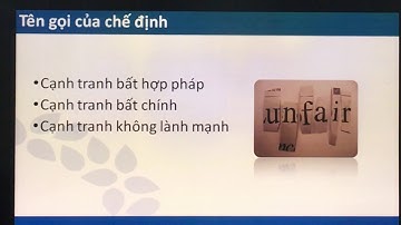 LUẬT CẠNH TRANH - CHƯƠNG  2 - Phần 1 - Đại học Luật - Tp. Hồ Chí Minh: