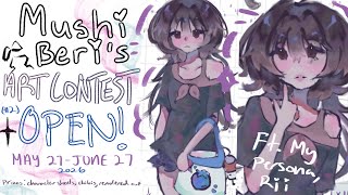 ☆OPEN☆ fanart contest for my persona Rii! 🪼 prizes: my art wahaha #artcontest #mushicomprii #art 