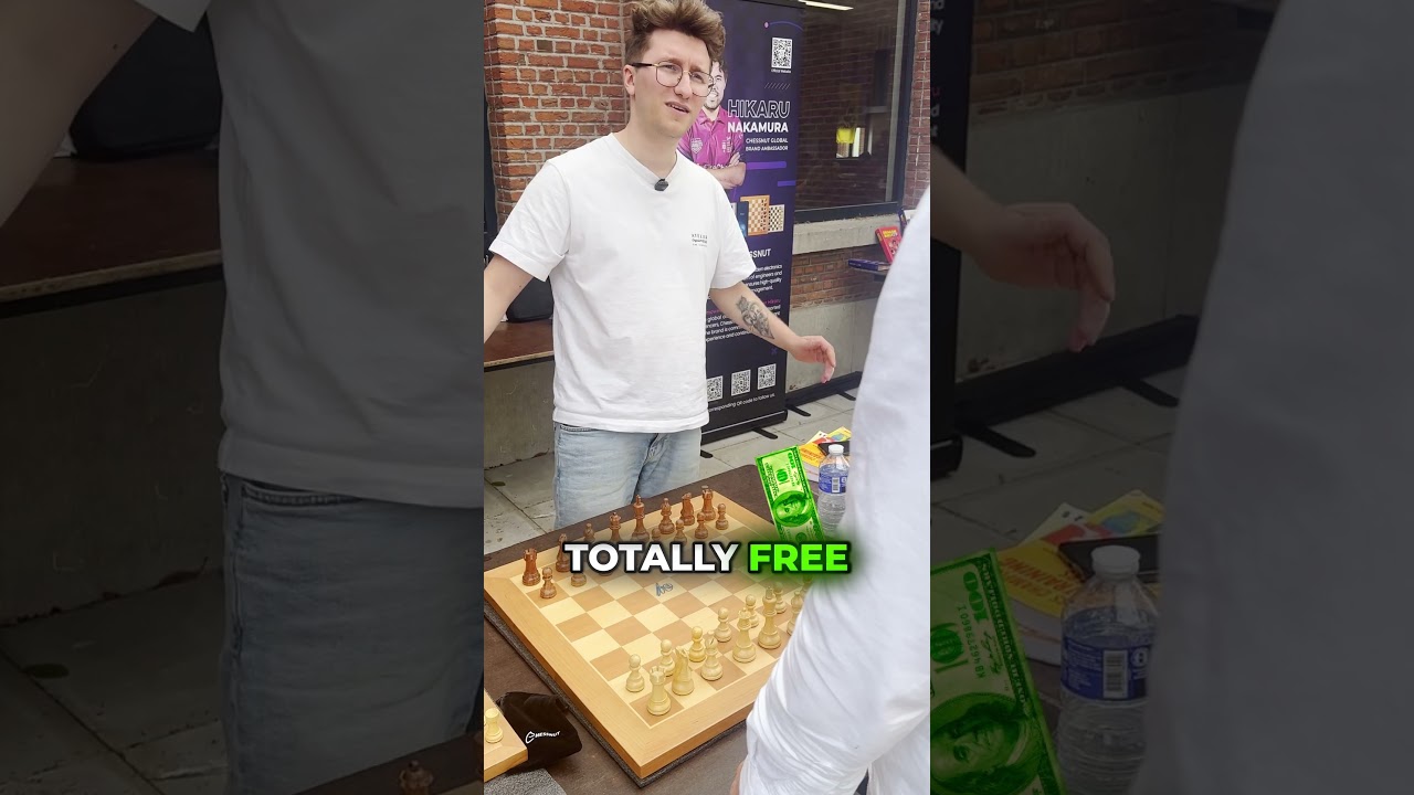 Flip the bottle, win a free chess board… or pay up 😂♟️