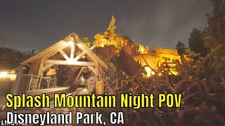 Splash mountain log ride at disneyland park @ night, front view with
and queue. even though disneyland's isn't my favorite version of sp...