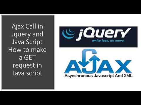 Video: Hvad er metoderne til at få Ajax til at anmode om jQuery?