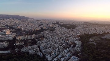 3DR Solo Lycabetus Athens Greece "city sunset footage test #4.high speed"#fly3DR