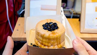 Taiwan Street Food  Fluffy Souffle Pancake Recipe / 珍珠奶茶舒芙蕾厚鬆餅製作方法 @嗨賴少年 Highlight