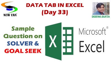 Excel By Deepak Gupta Day- 33