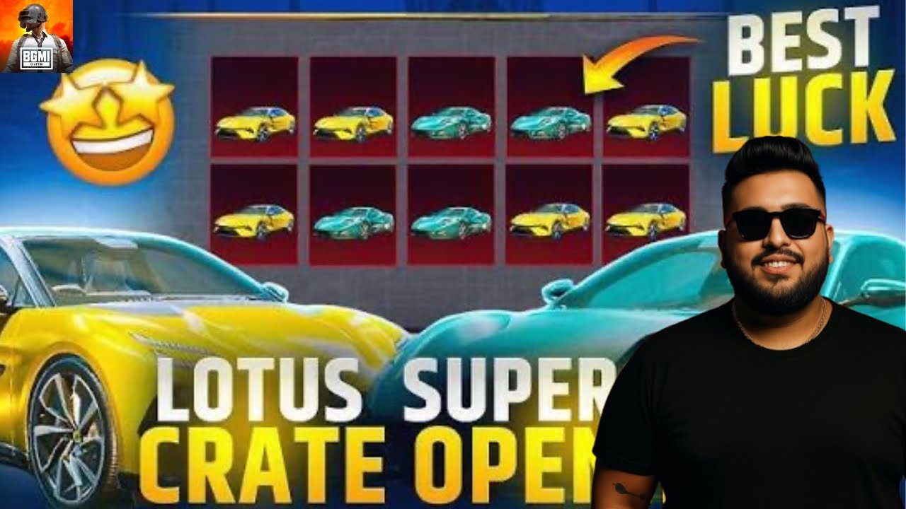 NEW LOTUS CAR CRATE OPENING | 12000 UC CRATE OPENING | LUCKIEST CRATE OPENING 