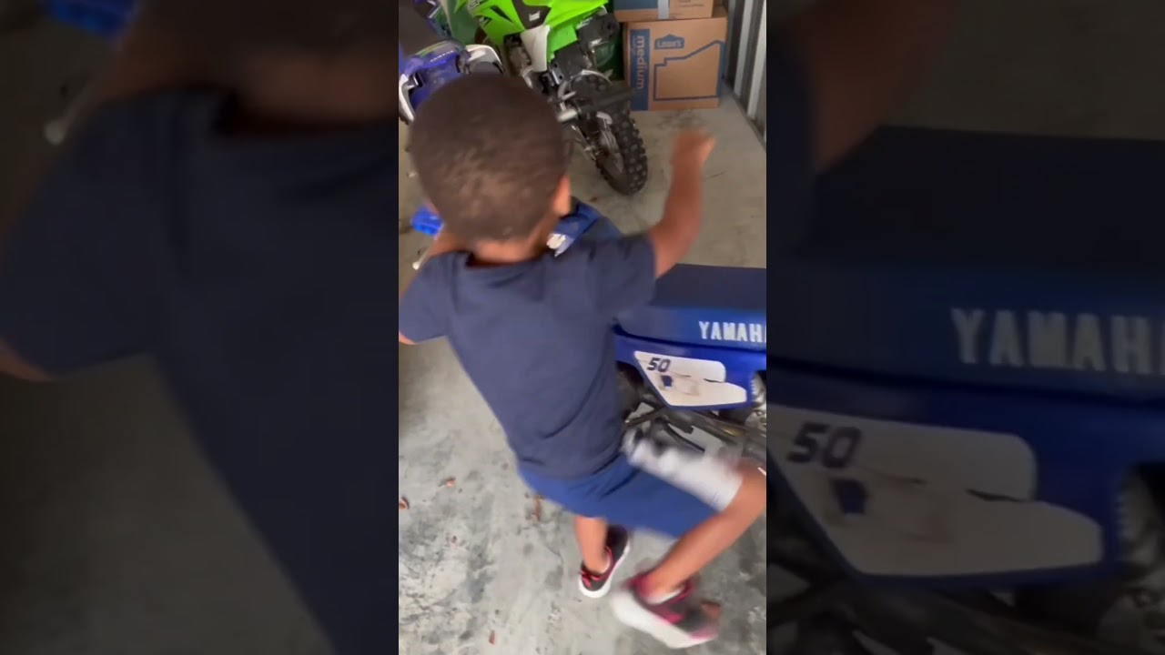 YAMAHA PW-50 DIRT-BIKE & A 3 YEAR OLD😂🤣