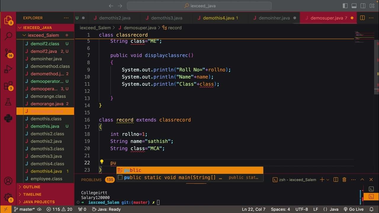 Java super method - YouTube