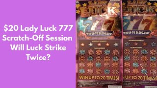 $20 Lady Luck 777 Scratch-Off Session Will Luck Strike Twice? 