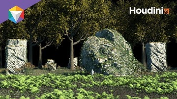 Creating Environments with Ferns, Fog, and HDRIs in Houdini