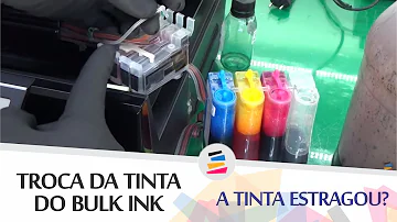 Como fazer limpeza de bulk ink?