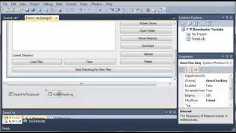 Visual Basic   186   FTP Downloader Part 9 Refreshing, Clearing, And Checking