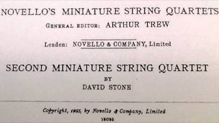 Miniature Quartet No. 2 by David Stone