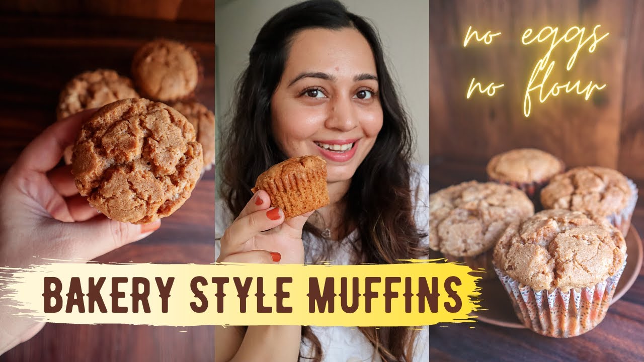 EGGLESS MUFFINS BAKERY STYLE एग्ग्लेस कपकेक्स Milk Biscuit Cake