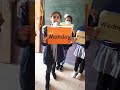 نشاط للوحدة العاشرة من قبل طالبات الصف الثالث قراءة كلمات ايام الاسبوع